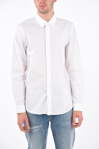 Camicia T-RACCONTO con Abbottonatura Nascosta