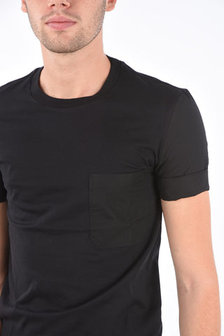 Patch Pocket Slim Fit LOGO NO LOGO Crew-Neck T-Shirt