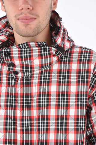 Quilted Tartan Hooded Jacket
