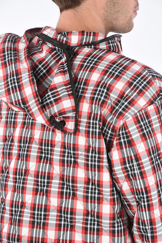 Quilted Tartan Hooded Jacket
