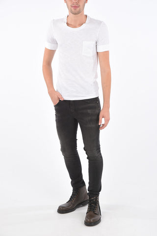 T-shirt Loose Fit con Taschino a Toppa