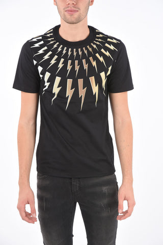Maxi Printed Slim Fit Crew-Neck T-Shirt
