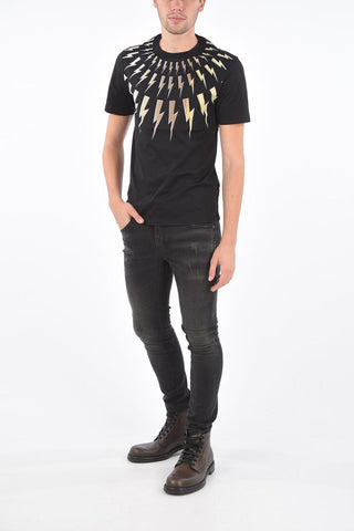 Maxi Printed Slim Fit Crew-Neck T-Shirt