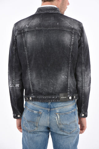 Distressed Denm DAN FIT Washed-Out Jacket