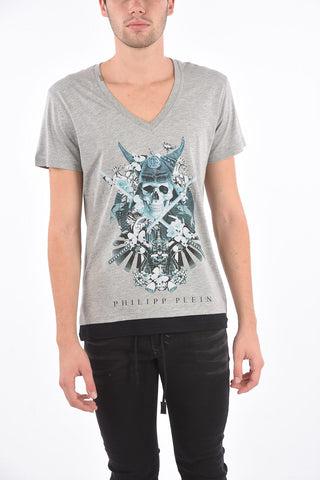 HOMME V-neck PIRATE t-shirt
