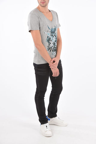 HOMME V-neck PIRATE t-shirt