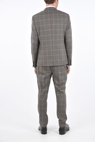 Abito FITTED SLIM District Check con Tasche con Aletta