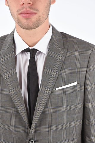 Abito FITTED SLIM District Check con Tasche con Aletta