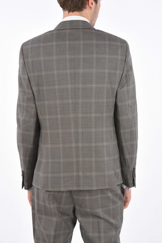 Abito FITTED SLIM District Check con Tasche con Aletta