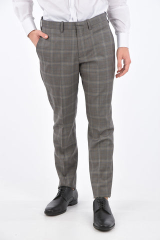Abito FITTED SLIM District Check con Tasche con Aletta
