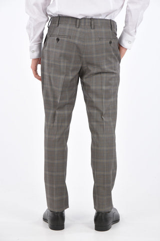 Abito FITTED SLIM District Check con Tasche con Aletta