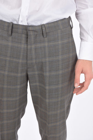 Abito FITTED SLIM District Check con Tasche con Aletta