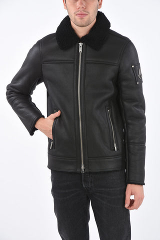 zip closure DENISON shearling
