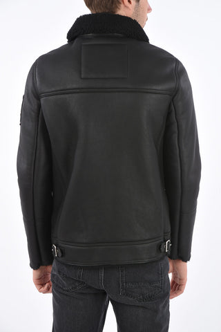 shearling DENISON con chiusura zip