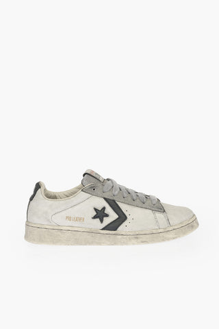 Leather Vintage effect Sneakers
