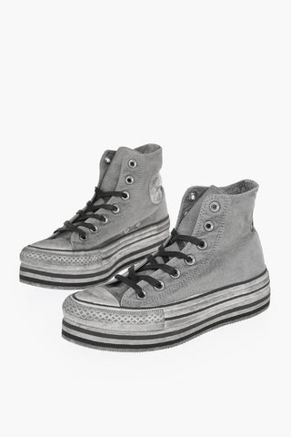 ALL STAR 5cm Fabric Sneakers with Platform