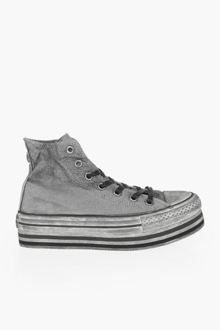 ALL STAR 5cm Fabric Sneakers with Platform