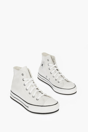 ALL STAR Leather Sneakers with Platform