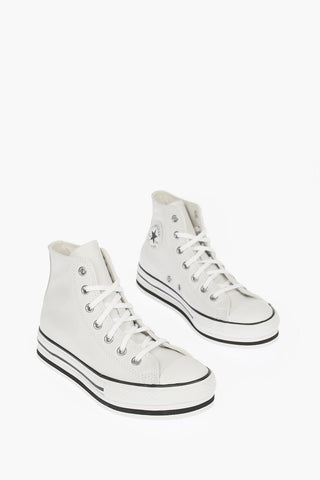 ALL STAR Leather Sneakers with Platform