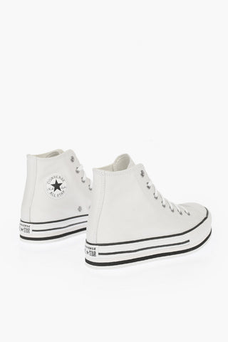 ALL STAR Leather Sneakers with Platform