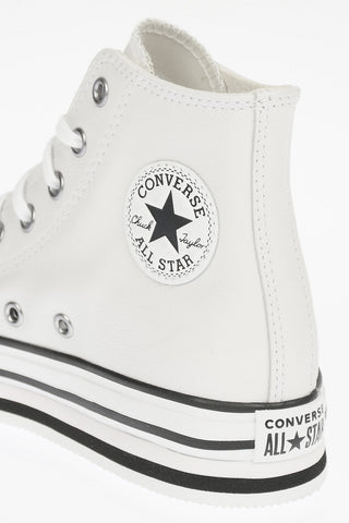 ALL STAR Leather Sneakers with Platform