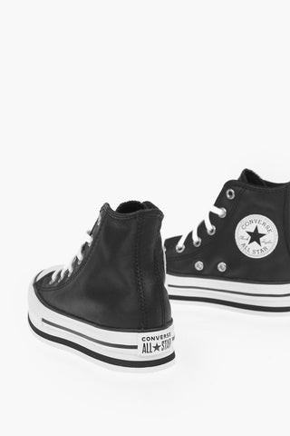 ALL STAR Sneakers in Pelle con Platform