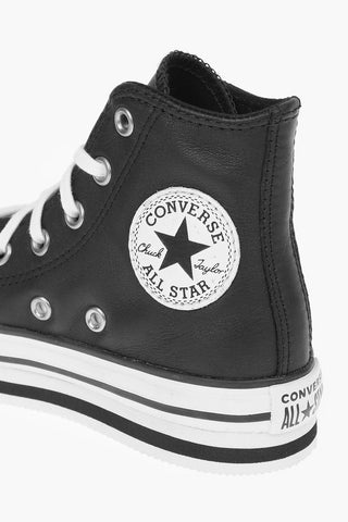 ALL STAR Sneakers in Pelle con Platform