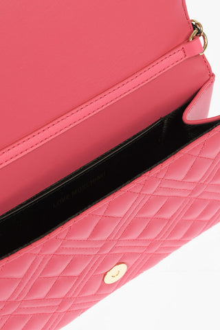 LOVE Faux Leather EVENING BAG Pochette