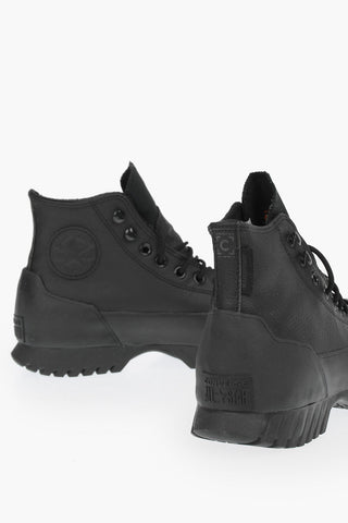 ALL STAR CHUCK TAYLOR Texture Leather High-Top Sneakers