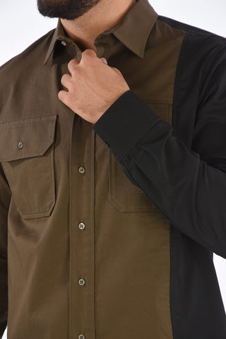Camicia Utility Bicolore