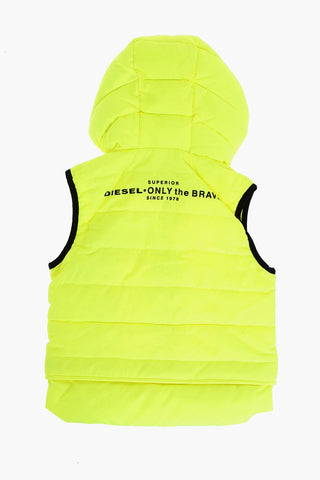 sleeveless JSUNREVSLESS jacket with hood
