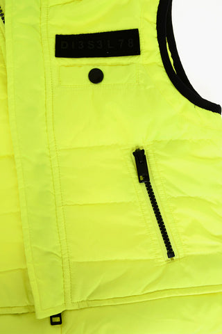 sleeveless JSUNREVSLESS jacket with hood
