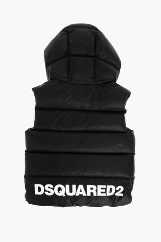 Sleeveless Down Jacket with Hood