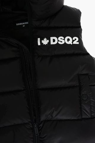 Sleeveless Down Jacket with Hood
