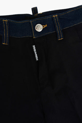 Pantalone con dettagli in denim