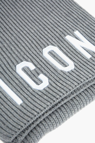 ICON ribbed scarf