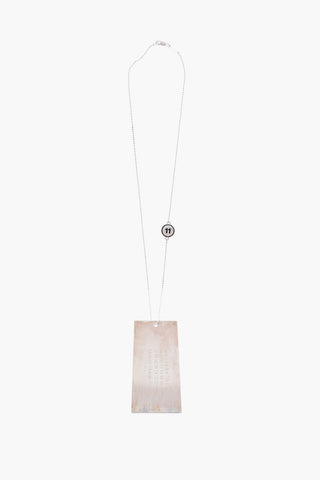 MM11 silver pendant necklace
