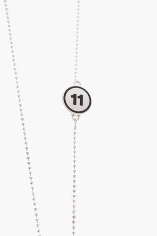 MM11 silver pendant necklace