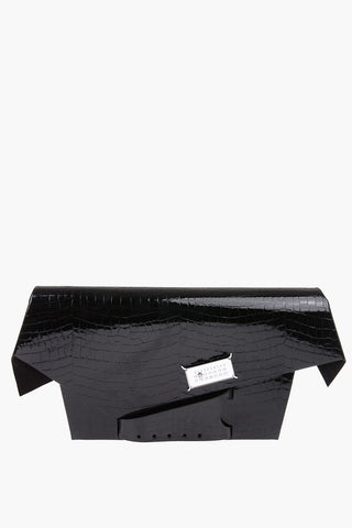 MM11 Leather clutch bag with removable shoulder bag
