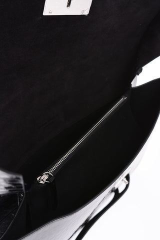 MM11 Leather clutch bag with removable shoulder bag