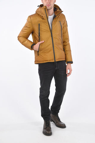 Zip closure Down Jacket with hood