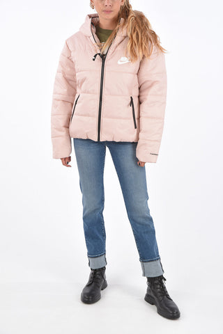Waterproof Logo Embroidered Puffer