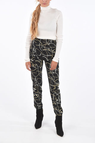Jewel Printed TENDERNESS Slim Fit Pants