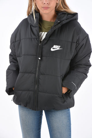 Waterproof Logo Embroidered Puffer