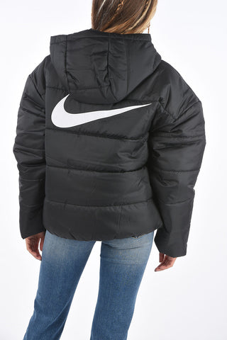 Waterproof Logo Embroidered Puffer