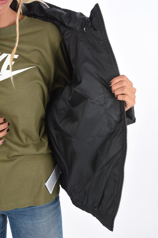 Waterproof Logo Embroidered Puffer