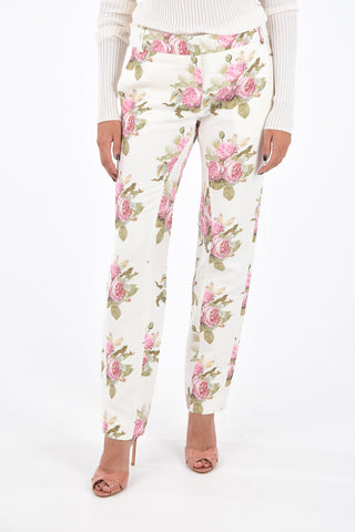 Floral Printed Straight Fit Pants