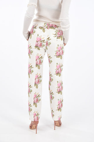 Floral Printed Straight Fit Pants