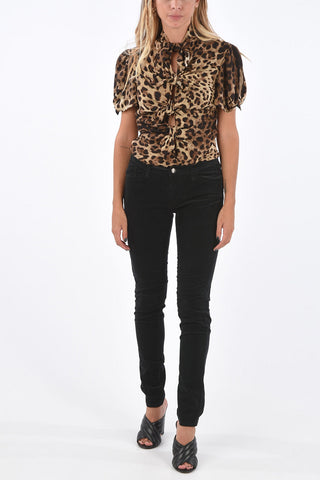 EMPORIO ARMANI Velvet Low Rise 5 Pocket Pants