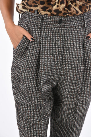 Blend Wool Double Pleated Regular Fit Pants